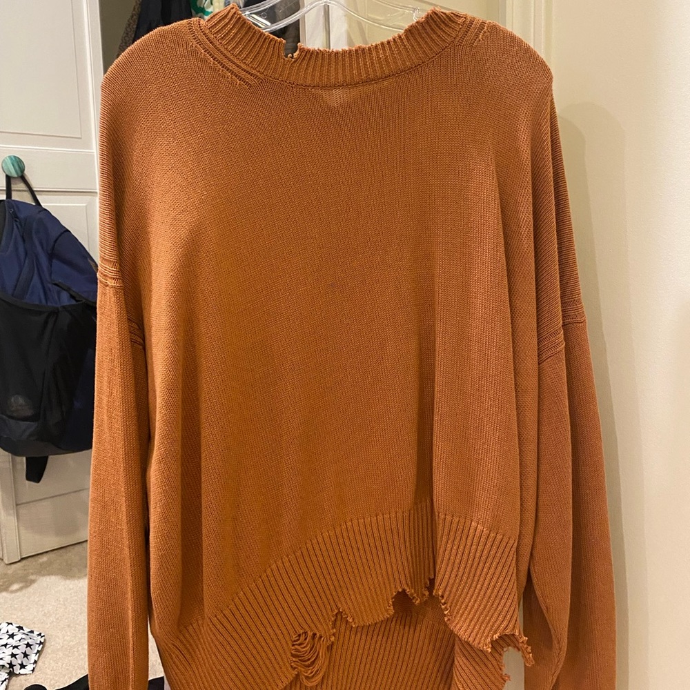 Oversized sweater from contemporary cottage